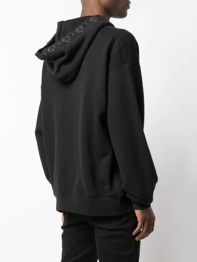 Shop Amiri Dreamer Studded Hoodie In Black