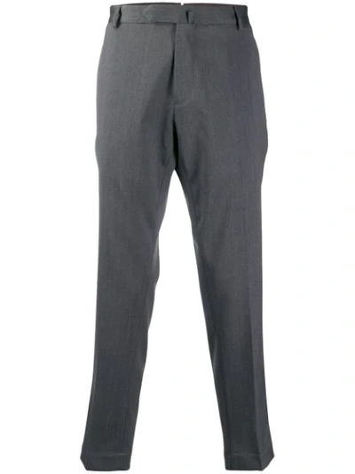 Shop Dell'oglio Tailored Cropped Trousers In Grey