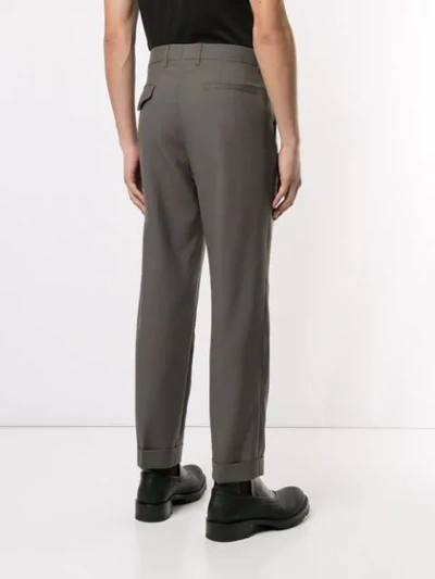 Shop Marni Straight Leg Trousers In Brown