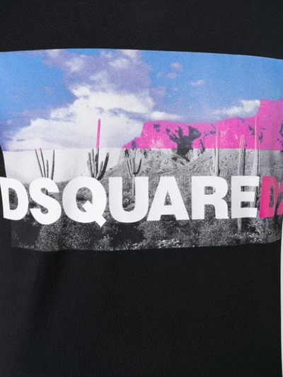 Shop Dsquared2 Printed T In Black