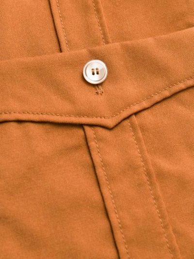Shop Gucci Flap Pocket Jacket In Brown