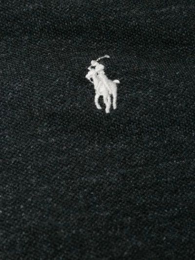 Shop Polo Ralph Lauren Classic Long-sleeve Polo-shirt In Grey