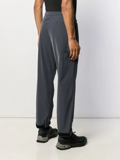 Shop Prada Tailored Track Style Trousers In Blue