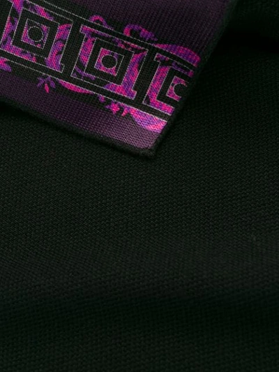 Shop Versace Medusa Detail Polo Shirt In Black
