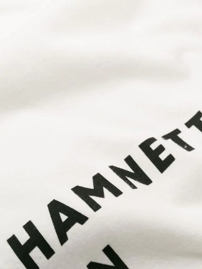 Shop Katharine Hamnett Oversized Logo T In White