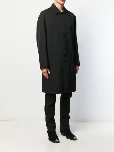 GIVENCHY LOGO OVERCOAT - 黑色