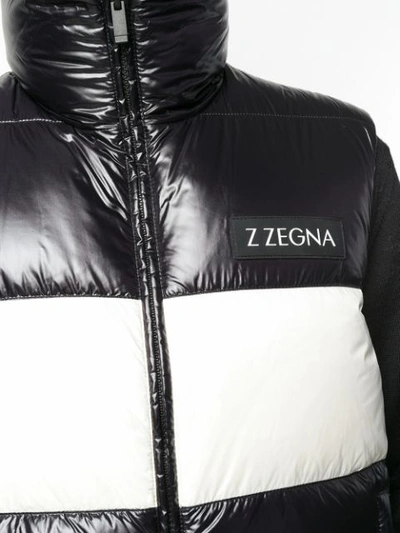 Shop Z Zegna Padded Gilet - Black