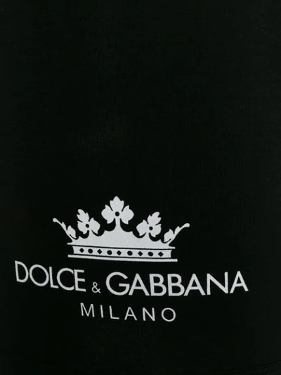 Shop Dolce & Gabbana Side Logo Boxers In Black