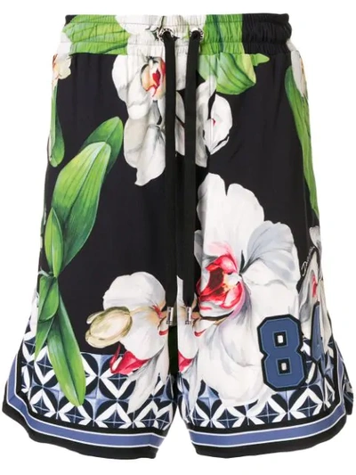 Shop Dolce & Gabbana Orchid Bermuda Shorts In Multicolour