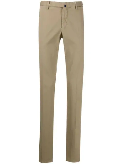 Incotex Straight-leg Chino Trousers In Neutrals