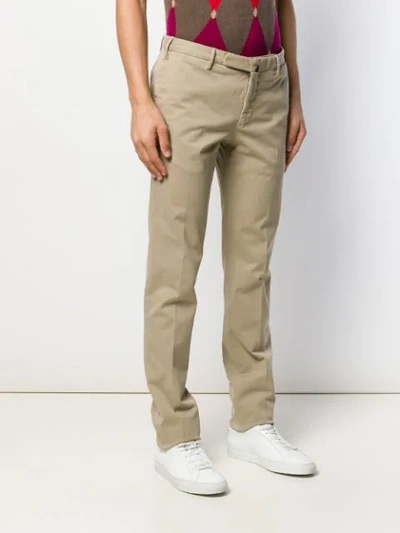 Incotex Straight-leg Chino Trousers In Neutrals