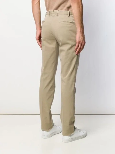 Incotex Straight-leg Chino Trousers In Neutrals