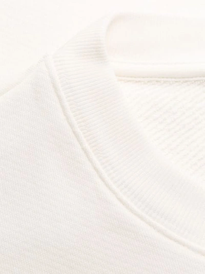 Shop Maison Kitsuné Wavy Mk Sweatshirt In White