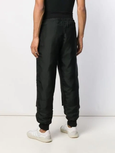 Shop Katharine Hamnett Padded Track Pants In Black