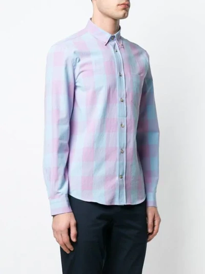 Shop Acne Studios Isherwood Checked Shirt In Pink