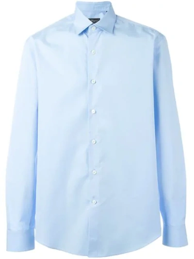 Shop Ferragamo Salvatore  Classic Shirt - Blue