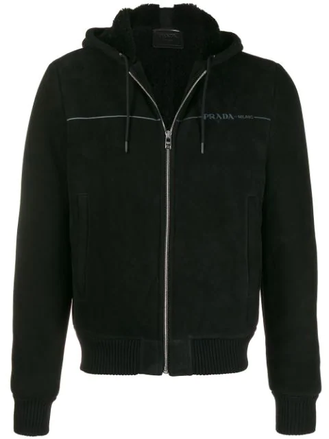prada white hoodie
