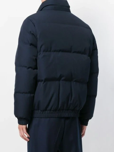 Shop Ami Alexandre Mattiussi Lined Down Jacket In Blue