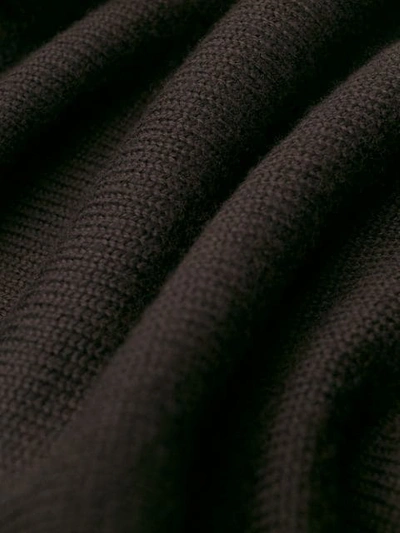 Shop Drumohr Ribbed Knit Sweatshirt In Brown