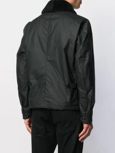 Shop Belstaff Bomberjacke Mit Pelzfutter In Black