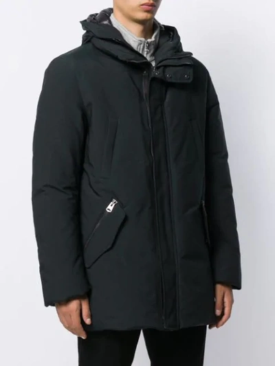 Shop Mackage Edward Down Mid-length Coat In Black