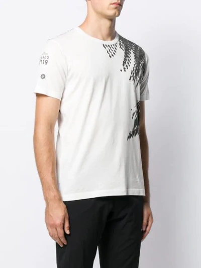 STONE ISLAND SHADOW PROJECT GEOMETRIC PRINT T-SHIRT - 白色