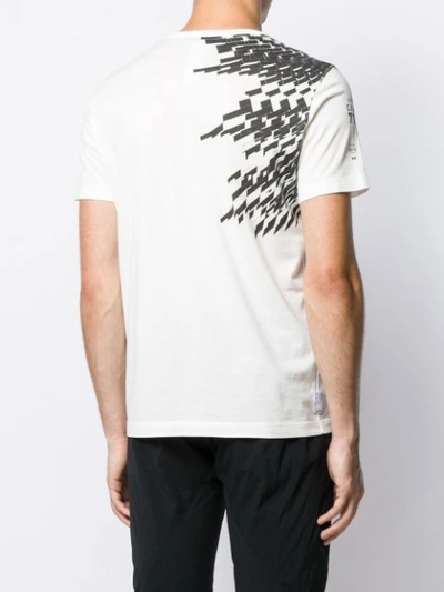 Shop Stone Island Shadow Project Geometric Print T-shirt In White