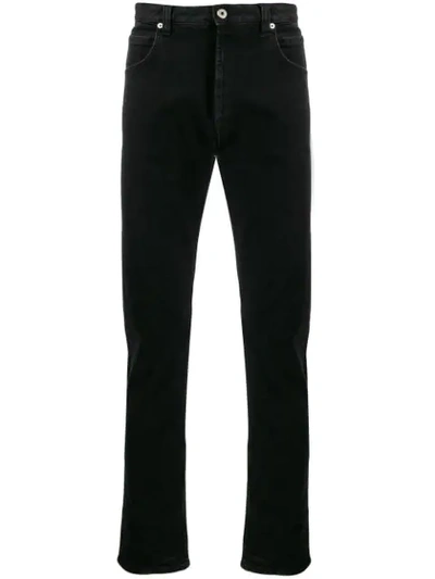Shop Loewe Straight-leg Denim Jeans In Black