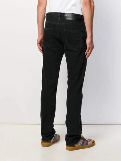 Shop Loewe Straight-leg Denim Jeans In Black