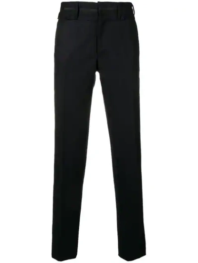 Shop Sacai Straight Leg Trousers In Blue