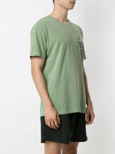 Shop Osklen Stone Brasão Print T-shirt In Green