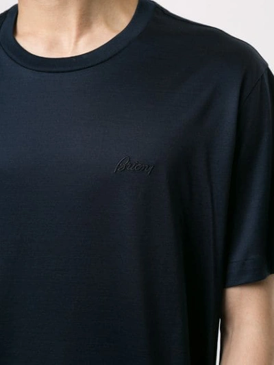 Shop Brioni Slim-fit T-shirt In Blue