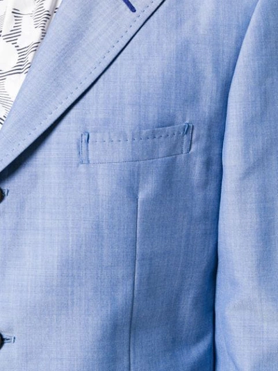 Junya Watanabe Fitted Tailored Jacket In Blue