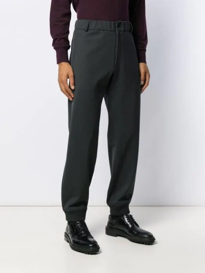 Shop Giorgio Armani Straight-leg Trousers In Grey