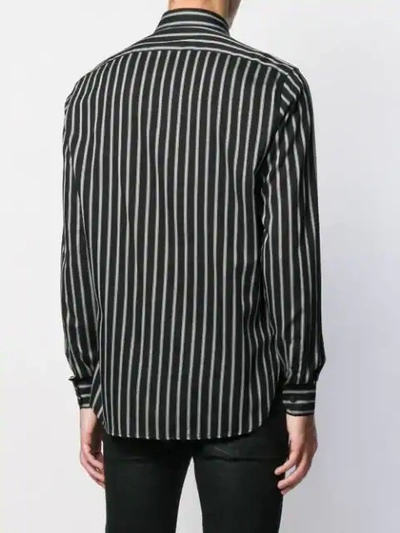 SAINT LAURENT STRIPED SHIRT - 黑色