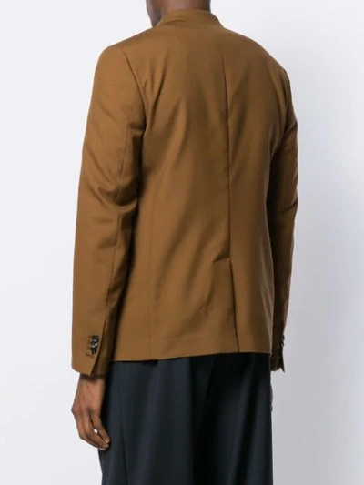 Shop Marni Suit Blazer Jacket In Brown