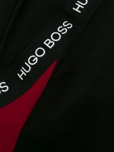 Shop Hugo Boss Side Stripe Track Trousers In Black
