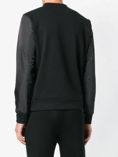Shop Fendi Logo Print Sweatshirt In Black