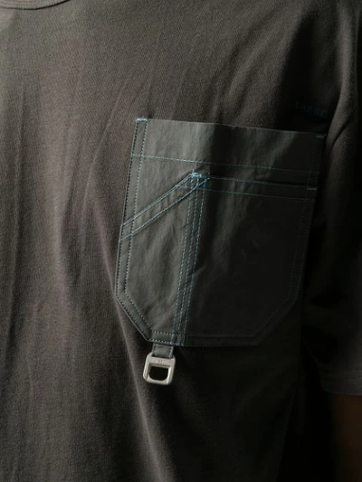 Shop C2h4 Patch Detail T-shirt - Grey