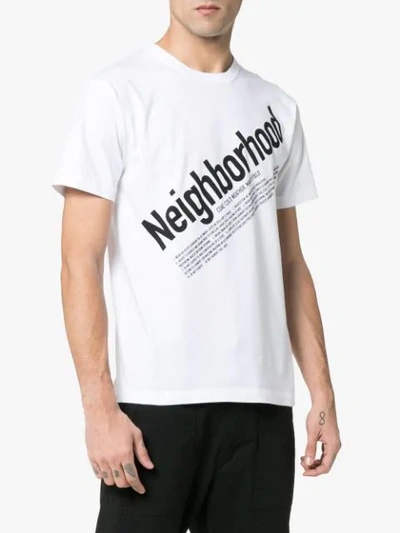 Shop Neighborhood T-shirt Mit Logo-print In White