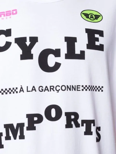 Shop À La Garçonne + Hering Cycle Imports T-shirt In White