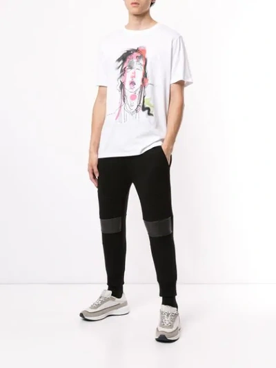 Shop Neil Barrett Julie Verhoeven Mouth T-shirt In White