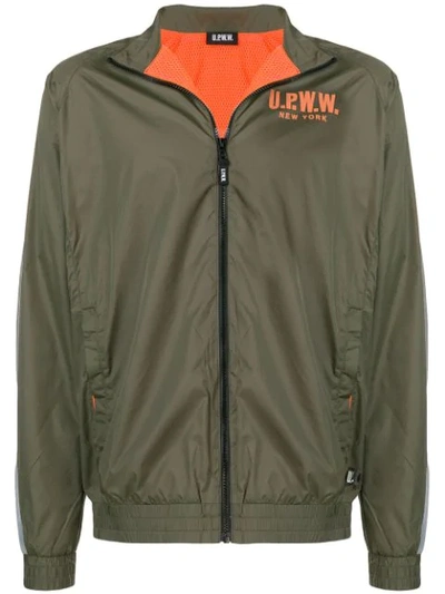 Shop Upww Standard Windbreaker Jacket In Green