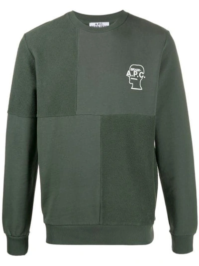 Shop Apc A.p.c X Brain Dead Sweatshirt In Green