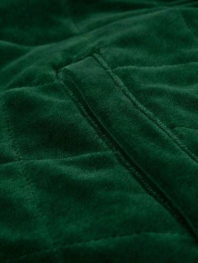 Shop Haider Ackermann Quilted Bomber Jacket In Green