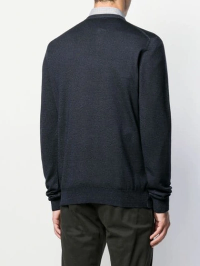 Shop Etro Long Sleeve Jumper In Blue