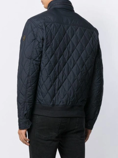 Shop Polo Ralph Lauren Padded Bomber Jacket In Blue