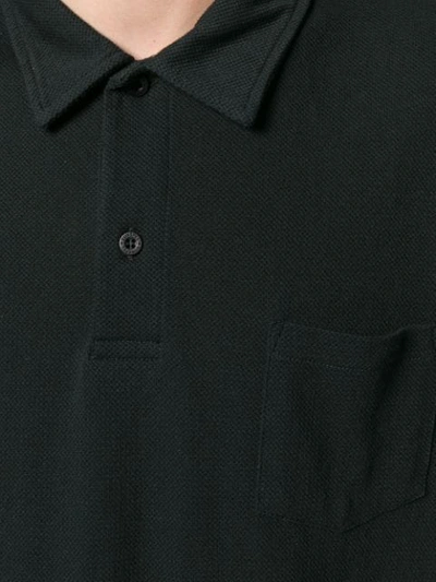 Shop Sunspel Classic Polo Shirt - Black