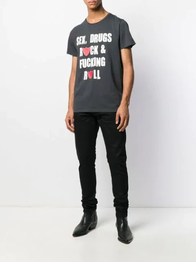 Shop Htc Los Angeles Slogan T-shirt In Black