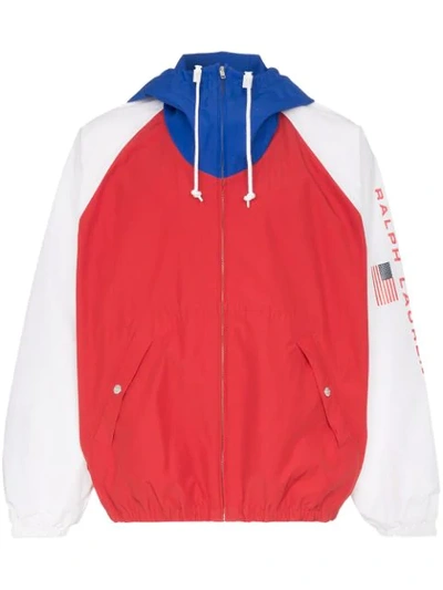 Shop Polo Ralph Lauren Colour-block Lightweight Jacket In Multicoloured